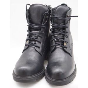 Havanah Joe Black Leather Men's Boots